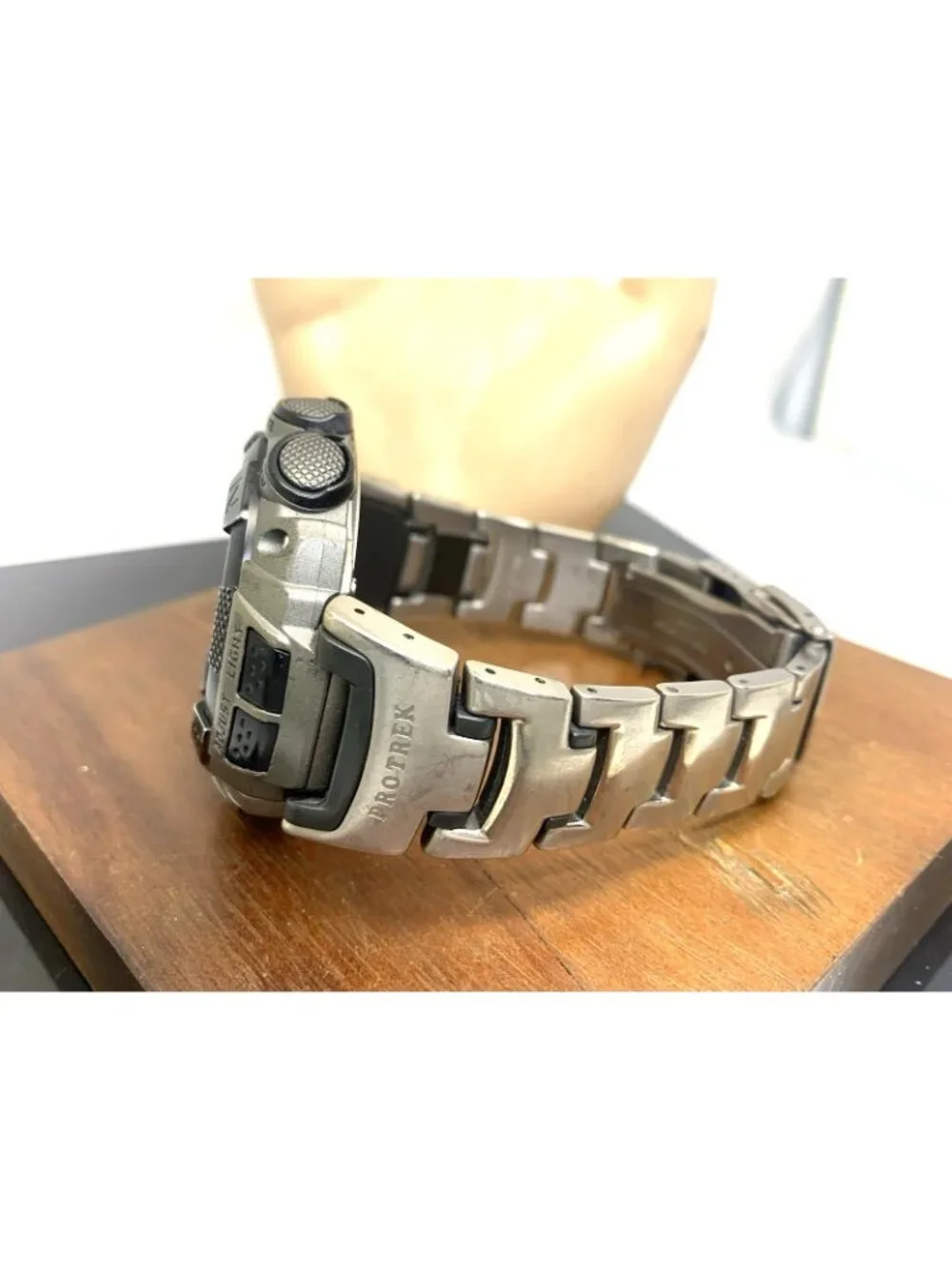 Casio Pro Trek Men's Watch PRG130T Solar Triple Sensor Digital Titanium 3135
